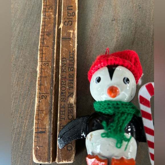 Lot of vintage wooden Christmas tree ornaments - Picture 3 of 5